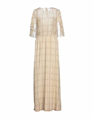 L' Autre Chose Woman Maxi dress Beige Silk Cover