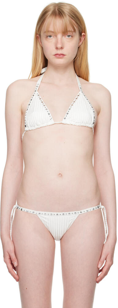 Gimaguas White Nina Bikini Top Cover