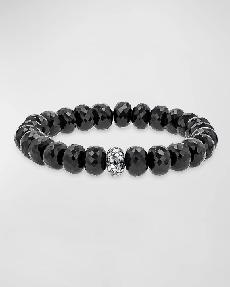 Sheryl Lowe Black and White Cobblestone Diamond and Spinel Bracelet Cover