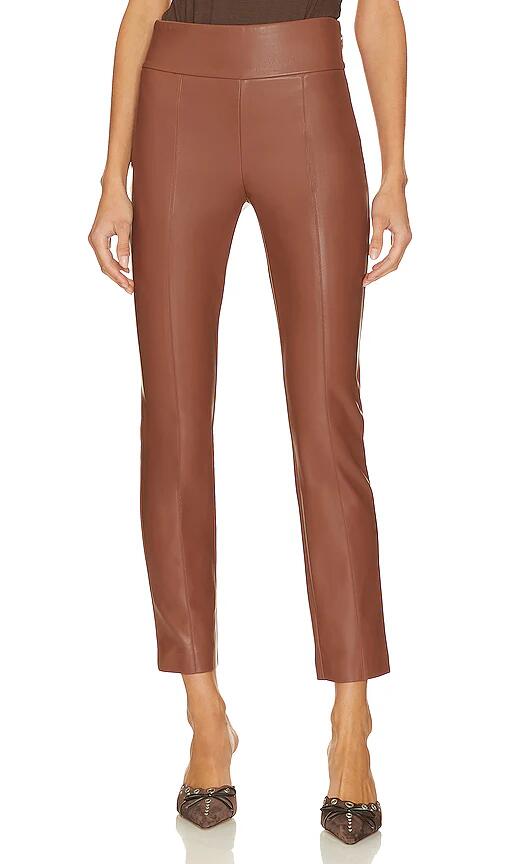 BCBGMAXAZRIA Leather Pant in Tan Cover