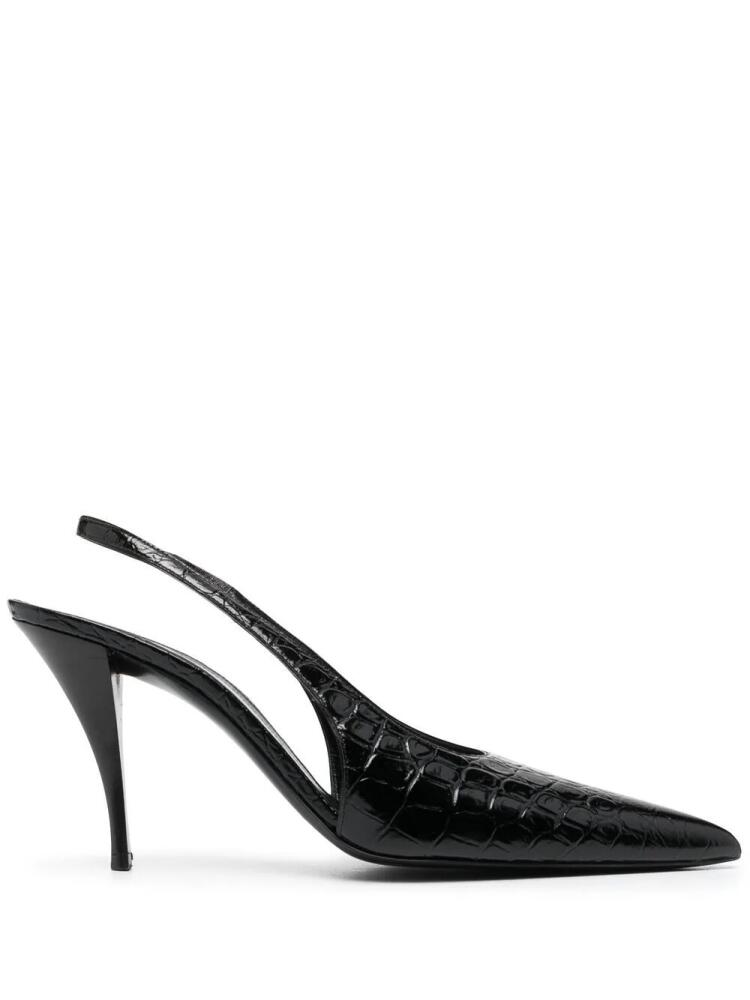 Saint Laurent Viper 100mm slingback pumps - Black Cover