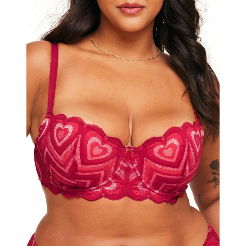 Adore Me Amorina Contour Balconette Bra in Dark Red Cover