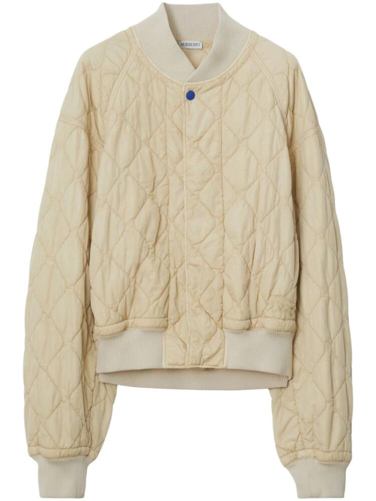 Burberry quilted bomber jacket - Neutrals Cover