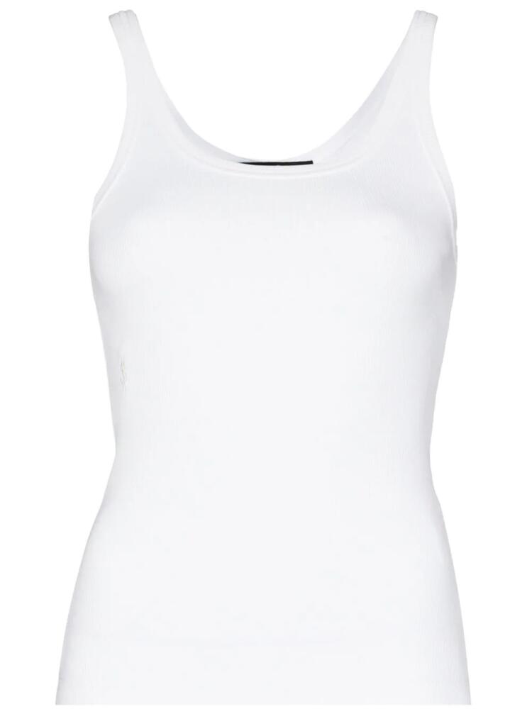 Ksubi ribbed cotton tank top - White Cover