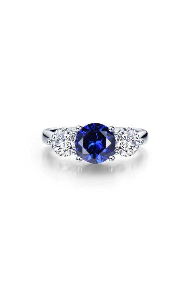 Lafonn Classic Lab Created Sapphire & Simulated Diamond Ring in Blue Cover