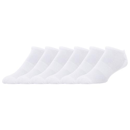 LCKR 6-Pack Athletic Half Cushion No Show - Mens White/White Cover