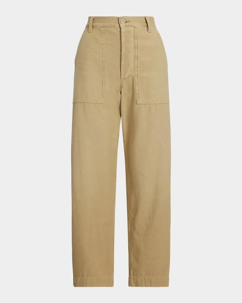 Polo Ralph Lauren The Ricky Cropped Cotton Sateen Pants Cover