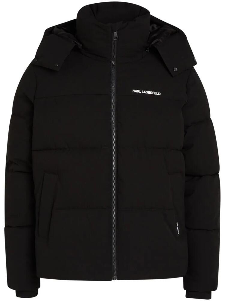 Karl Lagerfeld quilted puffer jacket - Black Cover