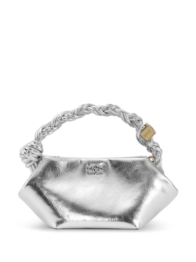 GANNI mini Bou metallic bag - Silver Cover