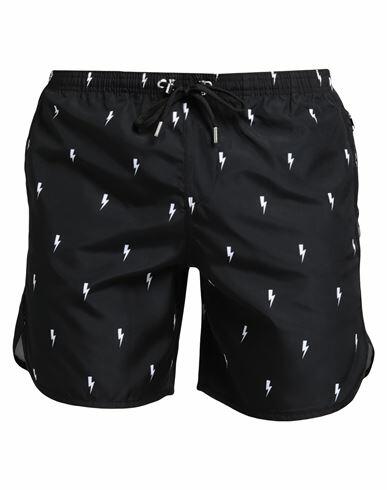 Neil Barrett Man Swim trunks Black Polyester Cover