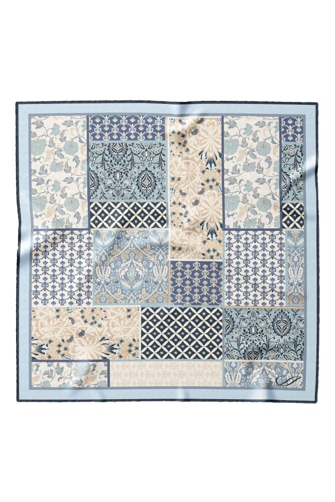 Elizabetta Portici - Silk Pocket Square for Men in Dusty Blue Cover