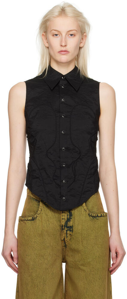 Eckhaus Latta Black Contour Shirt Cover