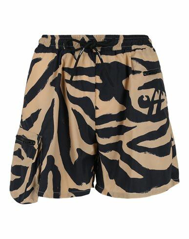 Off-white Athletic Zebra Nylon Shorts Woman Shorts & Bermuda Shorts Multicolored Polyamide Cover