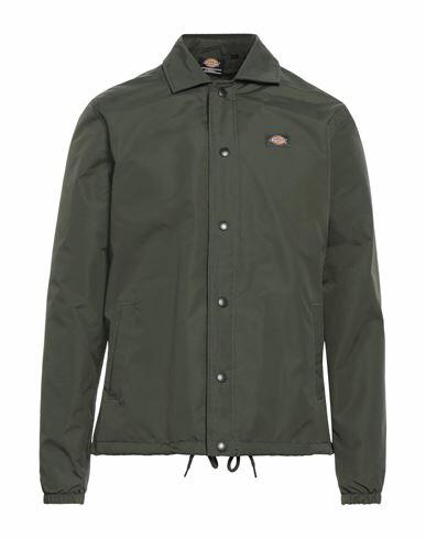 Dickies Man Jacket Dark green Polyamide Cover