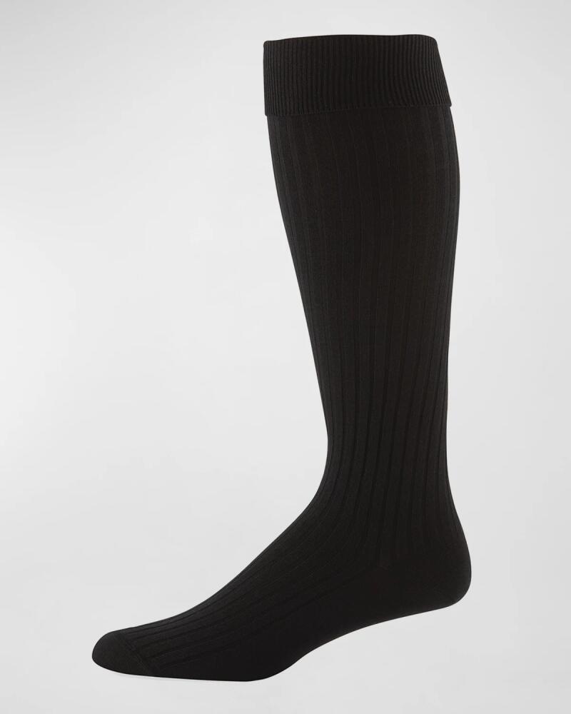 Neiman Marcus Core-Spun Socks, Over-the-Calf Cover