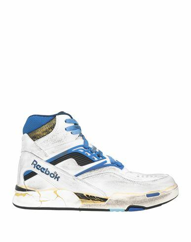 Maison Margiela X Reebok Man Sneakers Blue Leather, Textile fibers Cover