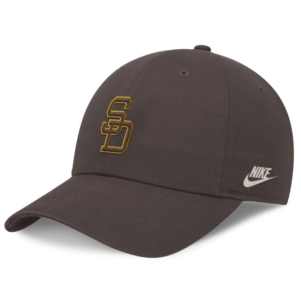 San Diego Padres Rewind Cooperstown Club Nike Men's MLB Adjustable Hat in Brown Cover