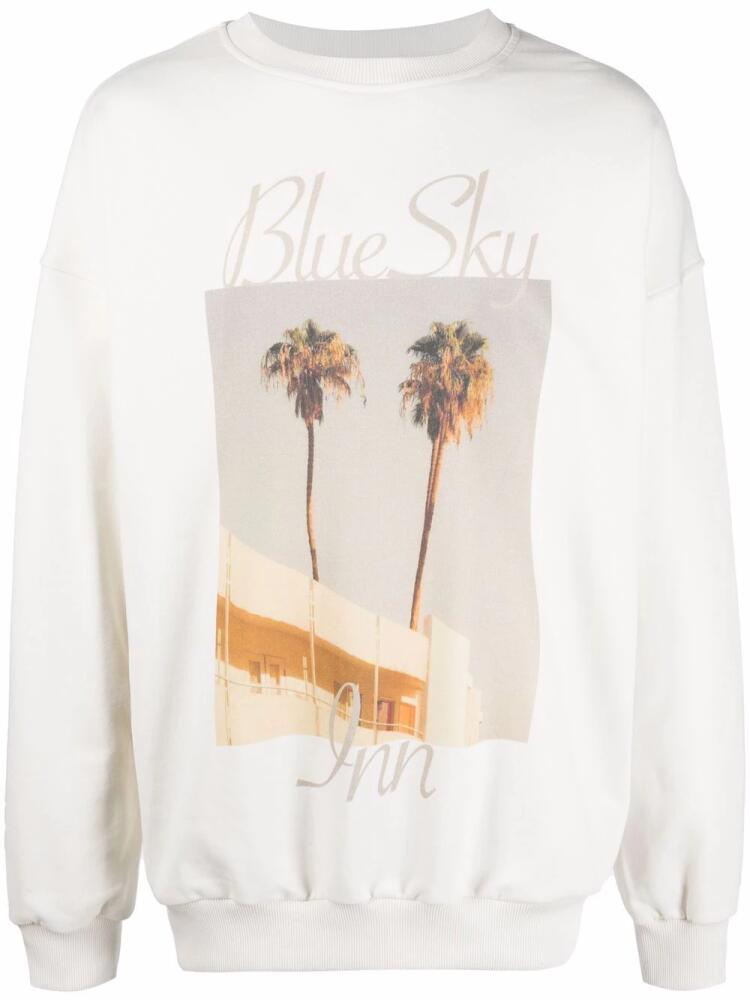 BLUE SKY INN Blue Sky organic cotton sweatshirt - White Cover