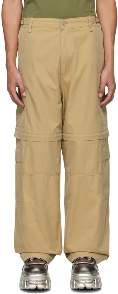 VTMNTS Beige Convertible Trousers Cover