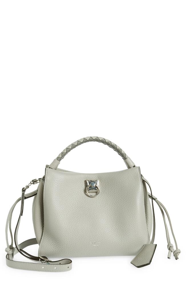 Mulberry Small Iris Leather Top Handle Bag in Pale Grey Cover