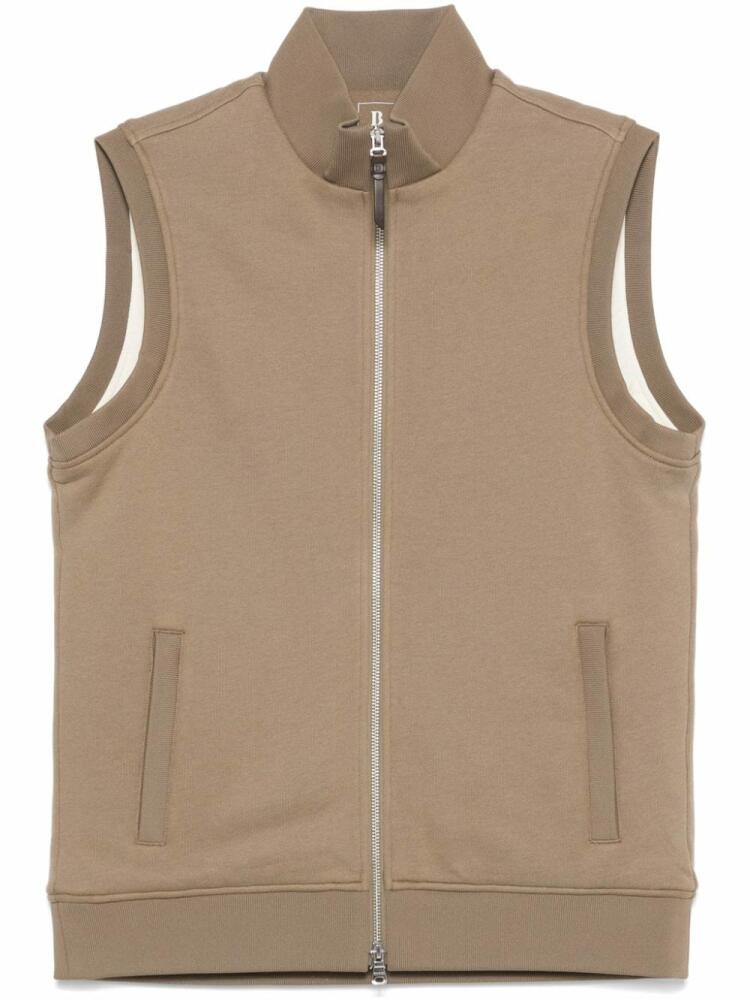 Boggi Milano high-neck vest - Brown Cover