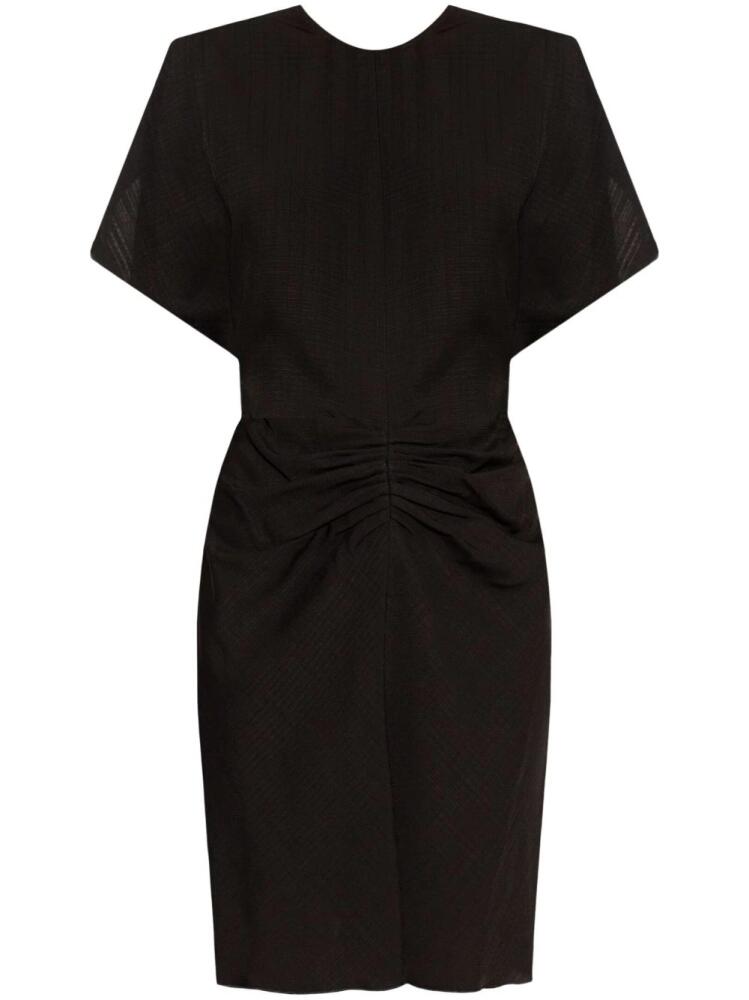 Victoria Beckham gathered-detail mini dress - Black Cover