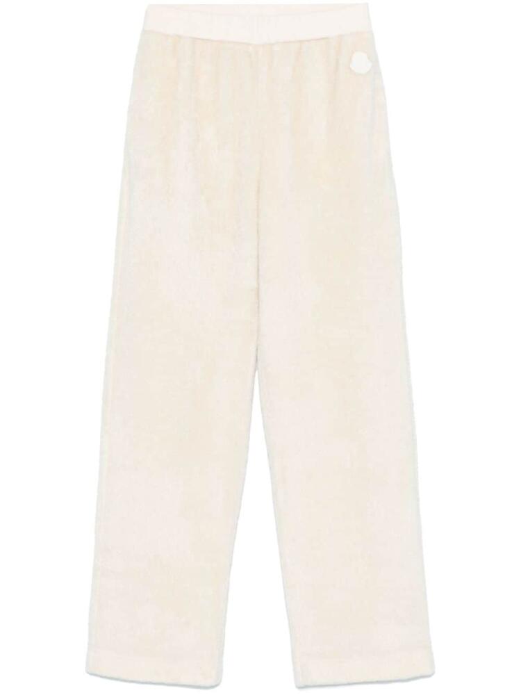 Moncler fleece track pants - White Cover