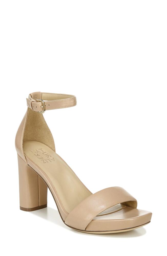 Naturalizer Joy Ankle Strap Sandal in Barely Nude Leather Cover