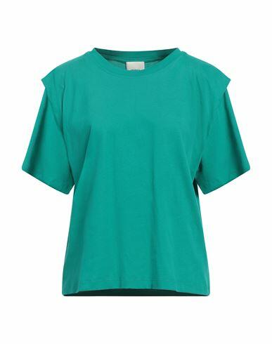 Isabel Marant Woman T-shirt Green Cotton Cover