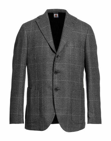 Luigi Borrelli Napoli Man Blazer Steel grey Cashmere Cover