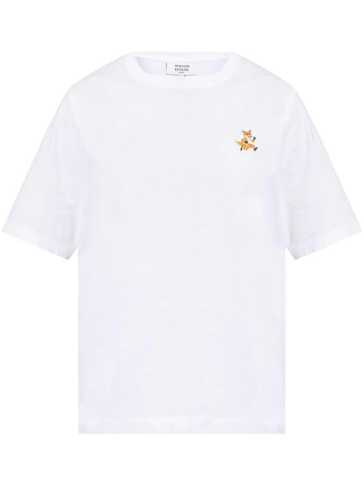 Maison Kitsuné Speedy Fox cotton T-shirt - White Cover