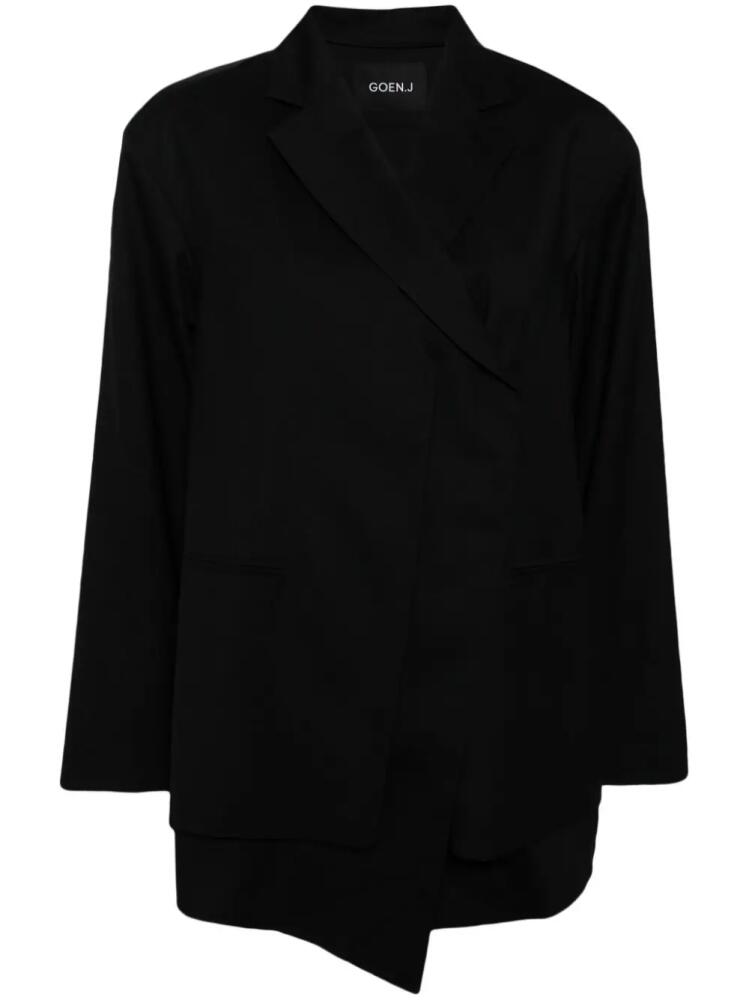 Goen.J layered single-breasted blazer - Black Cover