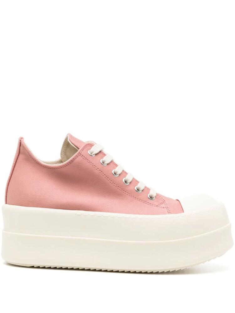 Rick Owens DRKSHDW Lido Double-Bumper lace-up sneakers - Pink Cover