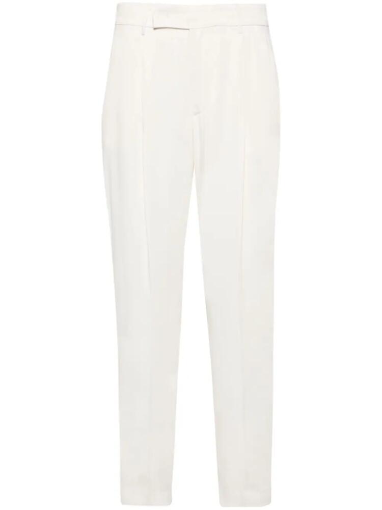 PT Torino pleated cropped trousers - White Cover