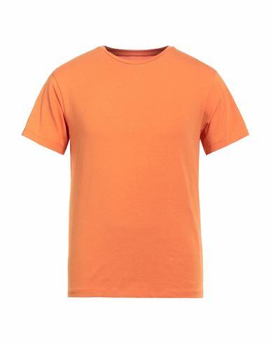 Momo Design Man T-shirt Orange Cotton, Elastane Cover