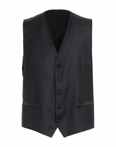 Dolce & gabbana Man Tailored Vest Midnight blue Virgin Wool, Elastane Cover