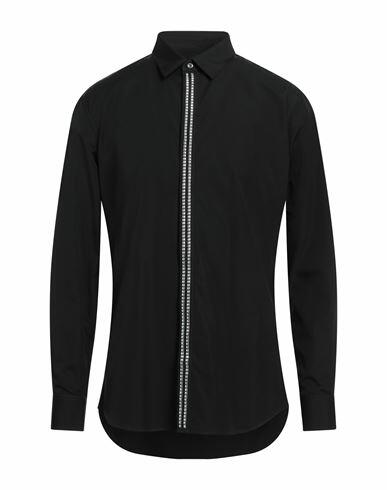 Dsquared2 Man Shirt Black Cotton, Aluminum Cover