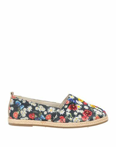 Coral Blue Woman Espadrilles Steel grey Textile fibers Cover