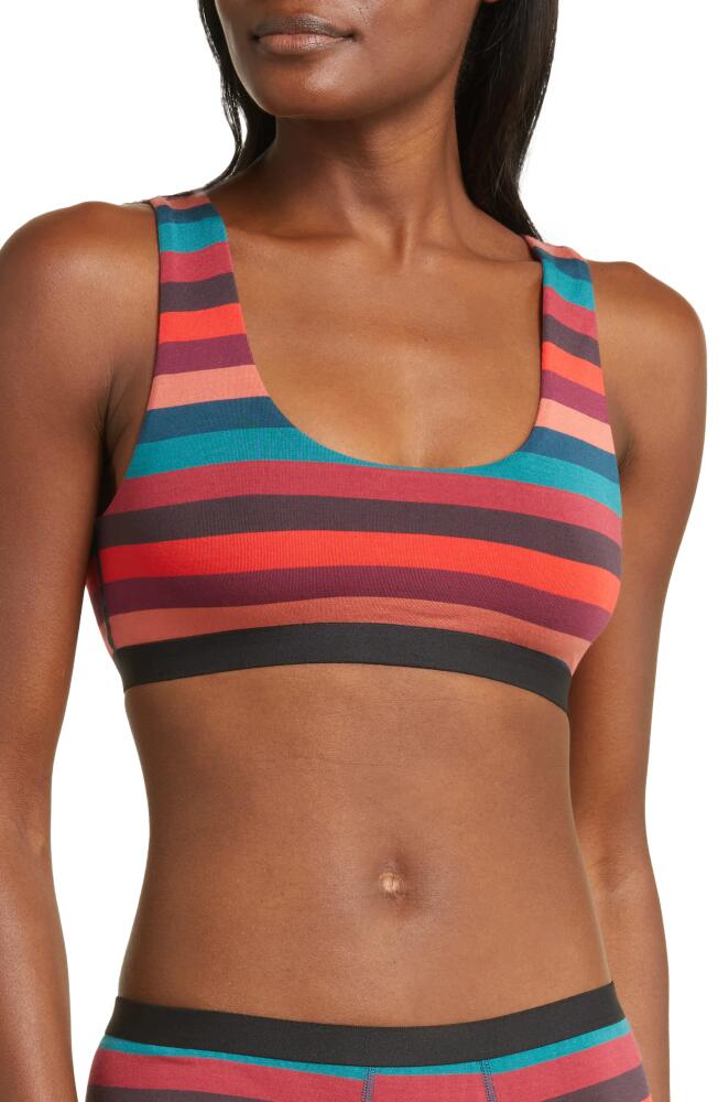 MeUndies Print Bralette in Bright Stripes Cover