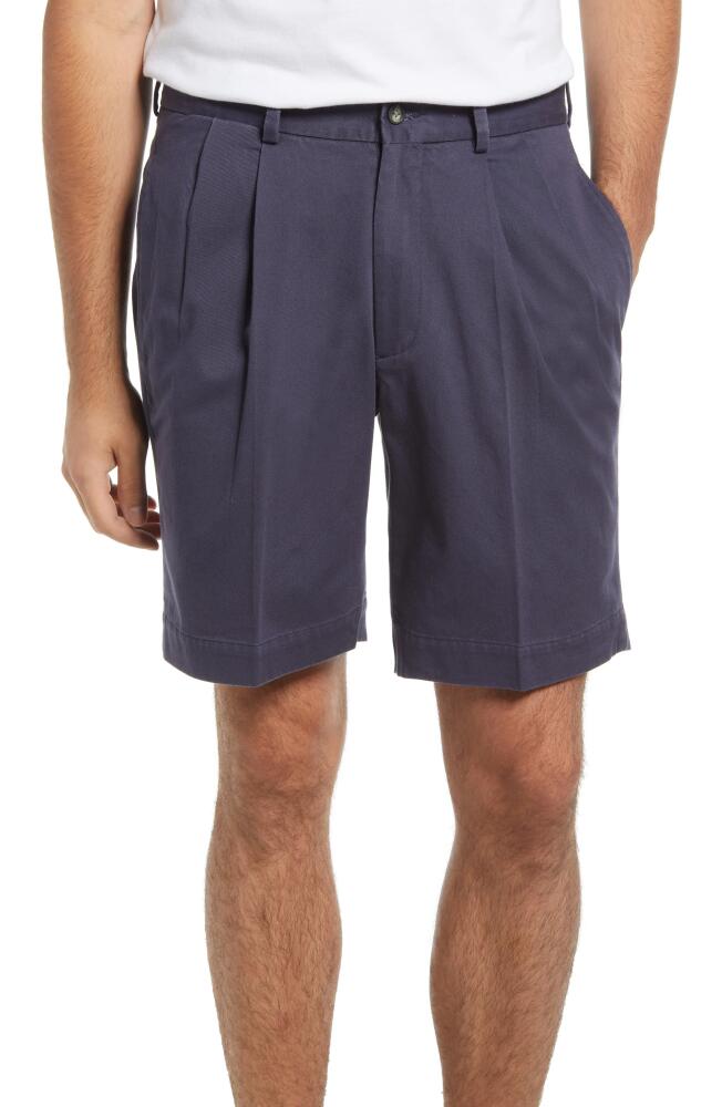 Berle Charleston Khakis Pleated Chino Shorts in Navy Cover