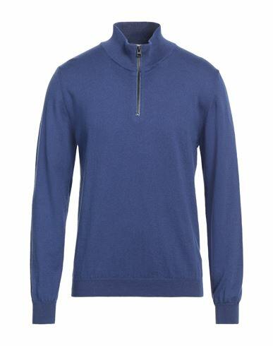 Bellwood Man Turtleneck Blue Cotton, Cashmere Cover