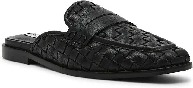 Steve Madden Faze (Black Leather) Women's Flat Shoes Cover