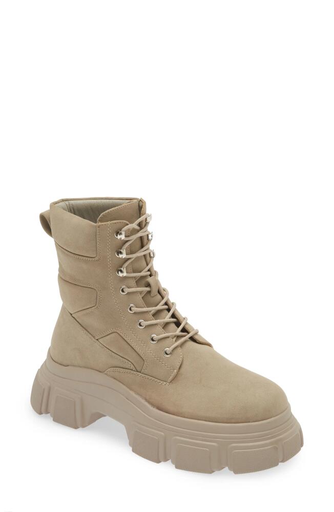 AZALEA WANG Harmoni Combat Boot in Tan Cover