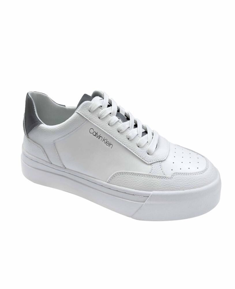 Calvin Klein Men's Stenzo Lace-Up Casual Sneakers - White Cover