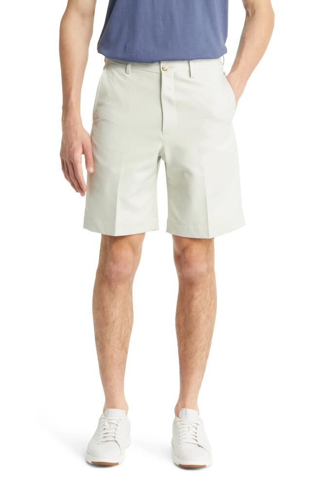 Berle Flat Front Shorts in Stone Cover