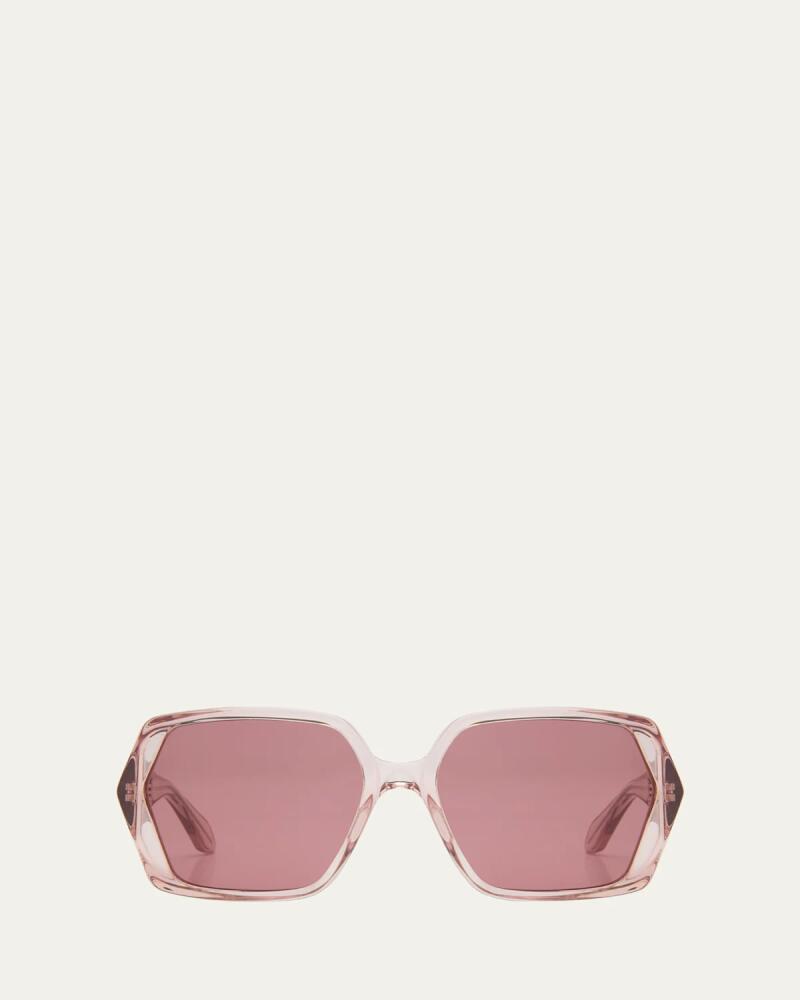 ALAIA Logo Acetate Butterfly Sunglasses Cover