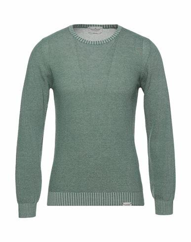 Brooksfield Man Sweater Green Cotton Cover