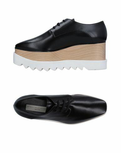 Stella Mccartney Woman Lace-up shoes Black Textile fibers Cover