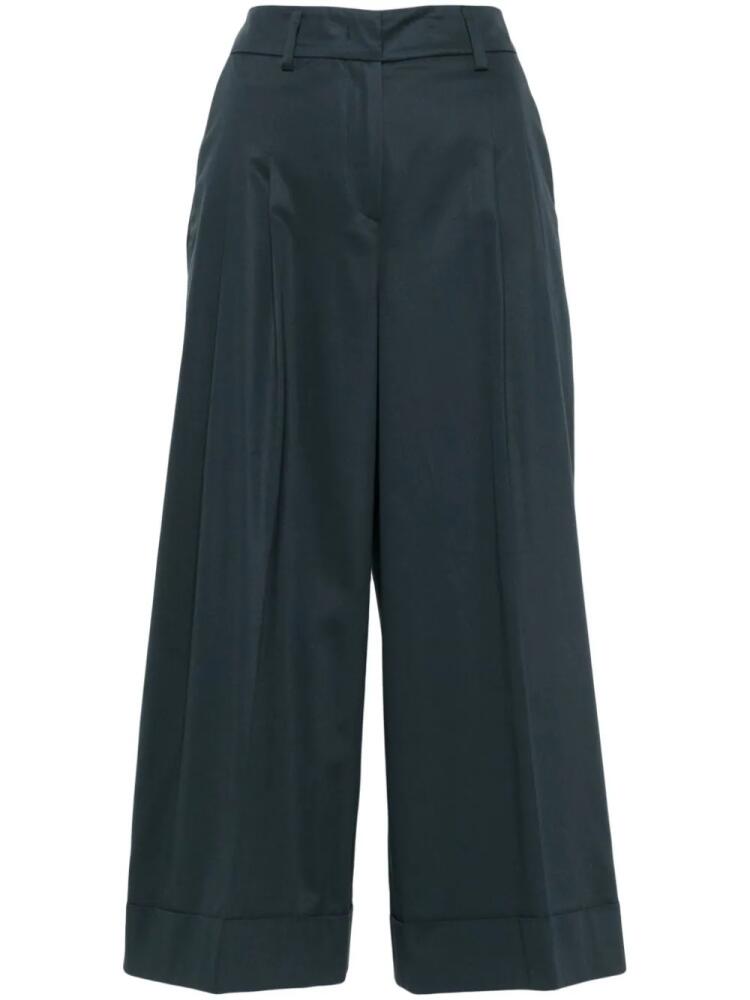 PT Torino cropped palazzo pants - Blue Cover