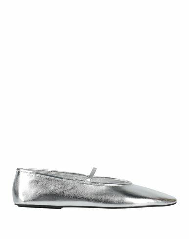 Jeffrey Campbell Woman Ballet flats Silver Textile fibers Cover